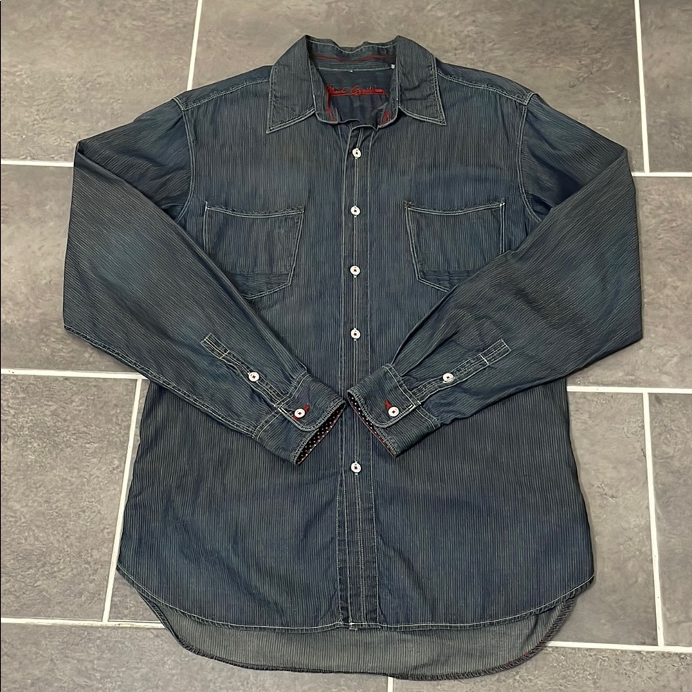 Robert Graham Blue Casual Button Down Shirt